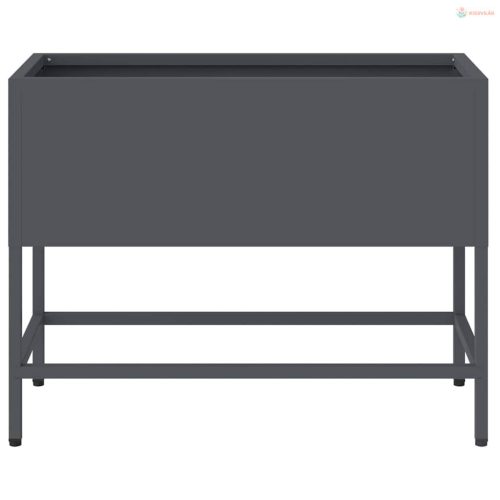 Magas Kerti Cserép Antracit 60 x 26 x 45 cm Acél
