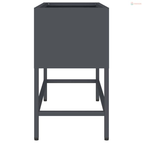 Magas Kerti Cserép Antracit 60 x 26 x 45 cm Acél
