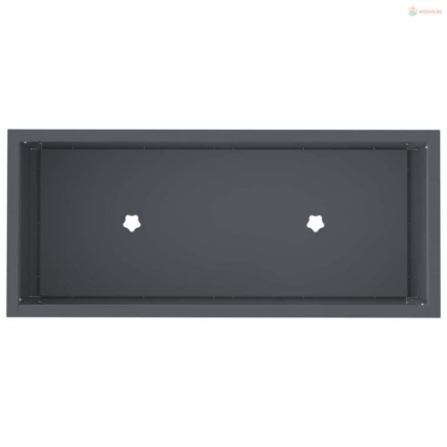 Magas Kerti Cserép Antracit 60 x 26 x 45 cm Acél