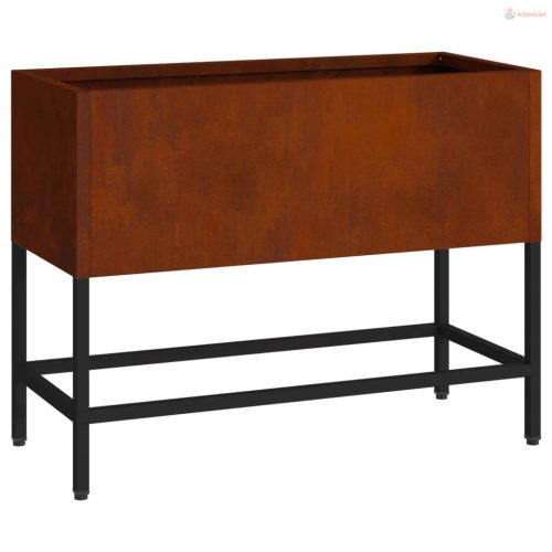 Magas Kerti Cserép Rozsdás 60 x 26 x 45 cm Időjárásálló acél