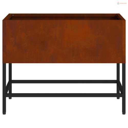 Magas Kerti Cserép Rozsdás 60 x 26 x 45 cm Időjárásálló acél
