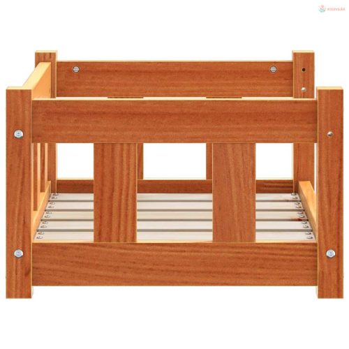 Kutyafekhely Faggyú barna 55 x 45 x 28 cm Tömör fenyőfa