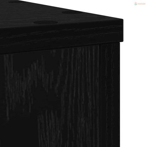 Növényállvány 2 pcs Fekete tölgy 25 x 25 x 35 cm Faanyag