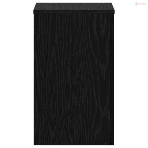 Növényállvány 2 pcs Fekete tölgy 30 x 30 x 50 cm Faanyag