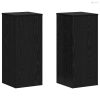 Növényállvány 2 pcs Fekete tölgy 30 x 30 x 70 cm Faanyag