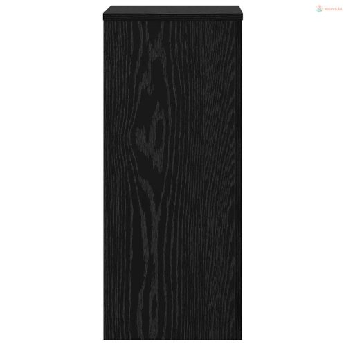 Növényállvány 2 pcs Fekete tölgy 30 x 30 x 70 cm Faanyag