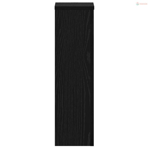 Növényállvány 2 pcs Fekete tölgy 17 x 17 x 60 cm Faanyag