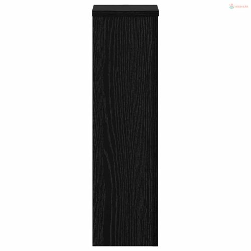 Növényállvány 2 pcs Fekete tölgy 17 x 17 x 60 cm Faanyag