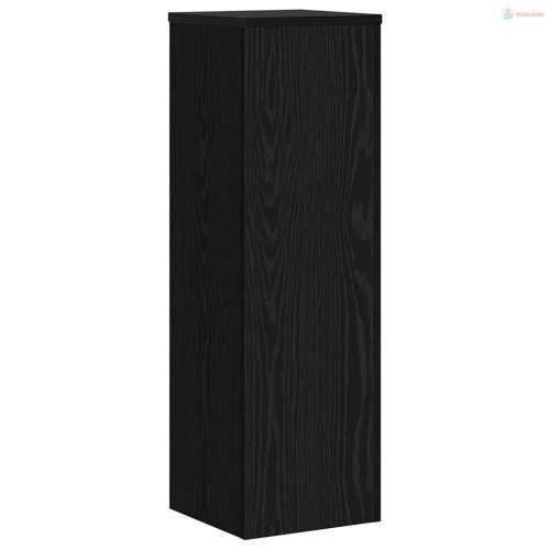 Növényállvány 2 pcs Fekete tölgy 25 x 25 x 80 cm Faanyag