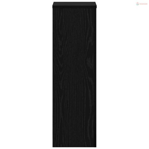 Növényállvány 2 pcs Fekete tölgy 25 x 25 x 80 cm Faanyag