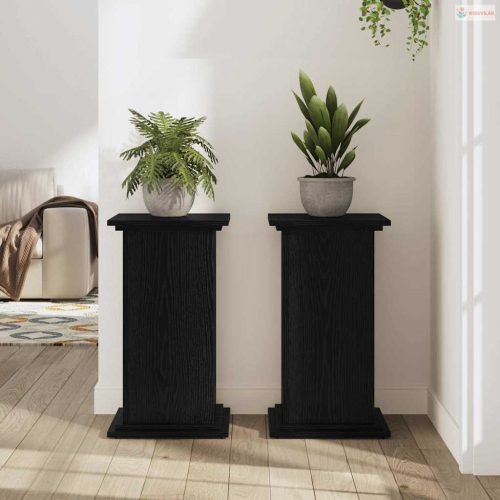 Növényállvány Fekete tölgy 33 x 33 x 60 cm Faanyag