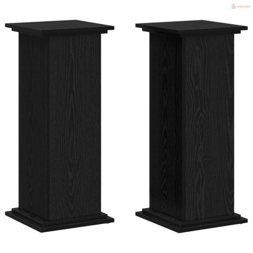 Növényállvány Fekete tölgy 33 x 33 x 80 cm Faanyag