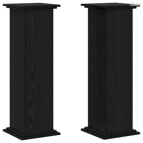 Növényállvány Fekete tölgy 33 x 33 x 100 cm Faanyag