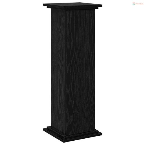 Kijelző állvány polcokkal Fekete tölgy 31 x 30 x 90 cm Faanyag