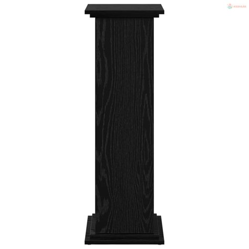 Kijelző állvány polcokkal Fekete tölgy 31 x 30 x 90 cm Faanyag