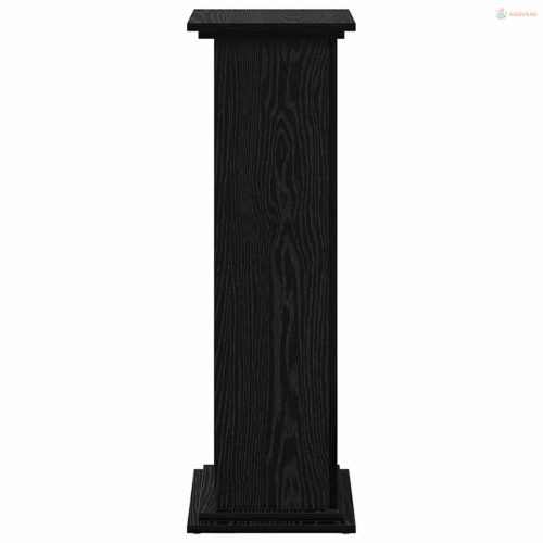 Kijelző állvány polcokkal Fekete tölgy 31 x 30 x 90 cm Faanyag