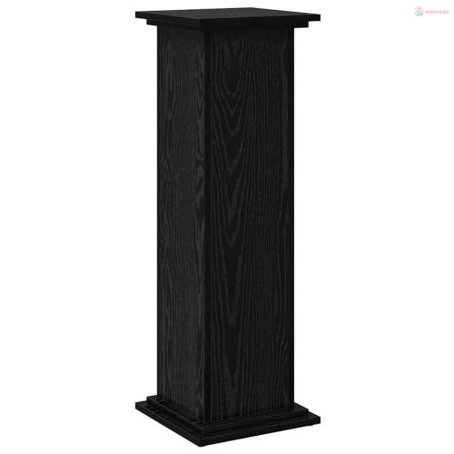 Kijelző állvány polcokkal Fekete tölgy 31 x 30 x 90 cm Faanyag