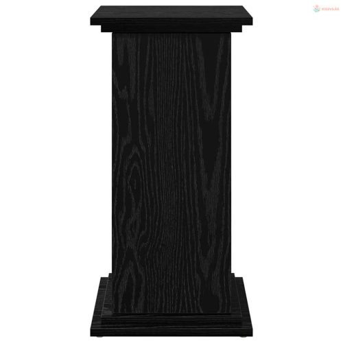 Kijelző állvány polcokkal Fekete tölgy 31 x 30 x 60 cm Faanyag