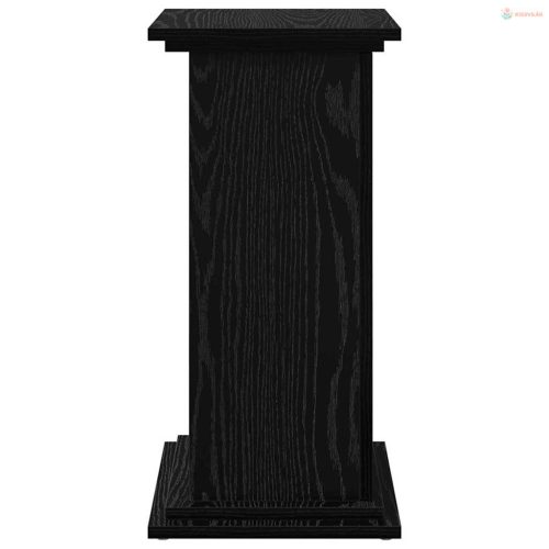 Kijelző állvány polcokkal Fekete tölgy 31 x 30 x 60 cm Faanyag