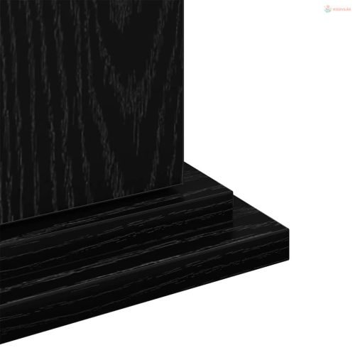 Kijelző állvány polcokkal Fekete tölgy 31 x 30 x 60 cm Faanyag