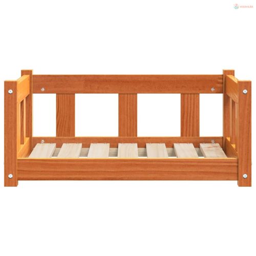 Kutyafekhely Faggyú barna 65,5 x 50 x 28 cm Tömör fenyőfa