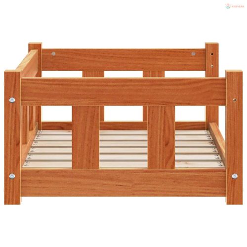 Kutyafekhely Faggyú barna 65,5 x 50 x 28 cm Tömör fenyőfa