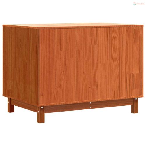 Kutyaház tárolóval Faggyú barna 100 x 70 x 70 cm Tömör fenyőfa