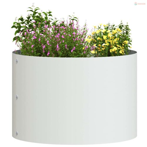 Ültető gyűrű Fehér 30 x 30 x 20 cm Hidegen hengerelt acél
