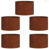 Ültető gyűrű 5 pcs Barna 30 x 30 x 20 cm Időjárásálló acél