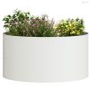 Ültető gyűrű Fehér 40 x 40 x 20 cm Hidegen hengerelt acél