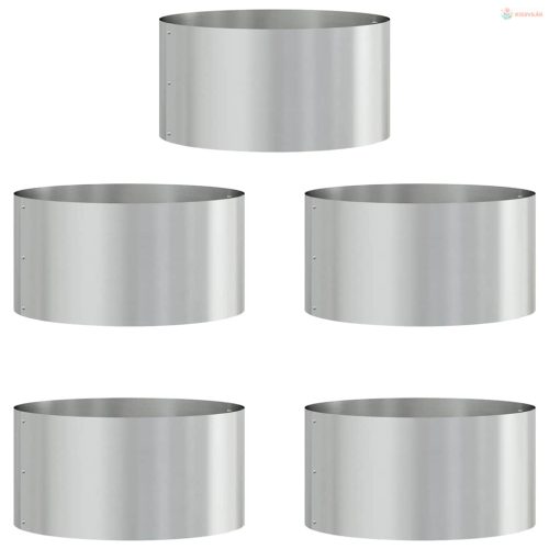 Ültető gyűrű 5 pcs Ezüst 40 x 40 x 20 cm Horganyzott acél