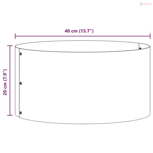 Ültető gyűrű 5 pcs Ezüst 40 x 40 x 20 cm Horganyzott acél