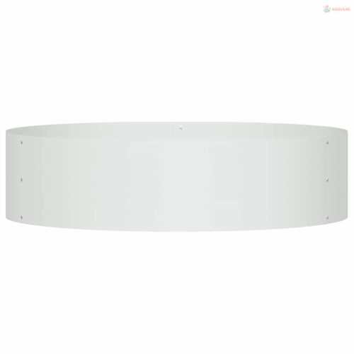 Ültető gyűrű Fehér 80 x 80 x 20 cm Hidegen hengerelt acél