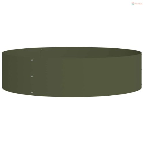 Ültető gyűrű Olajzöld 80 x 80 x 20 cm Hidegen hengerelt acél