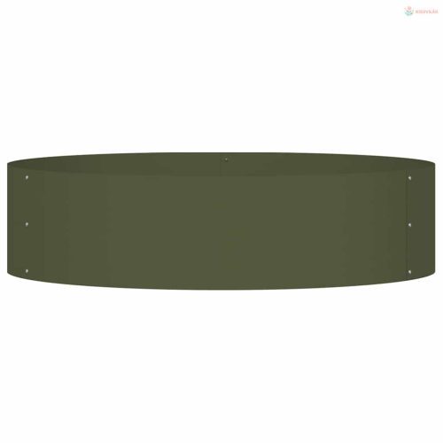 Ültető gyűrű Olajzöld 80 x 80 x 20 cm Hidegen hengerelt acél