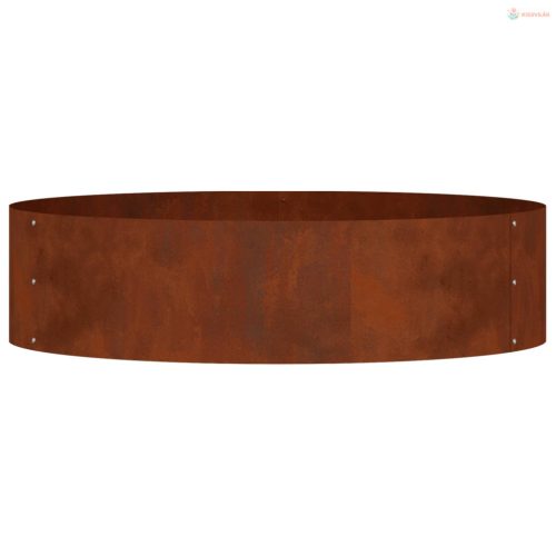 Ültető gyűrű Barna 80 x 80 x 20 cm Időjárásálló acél