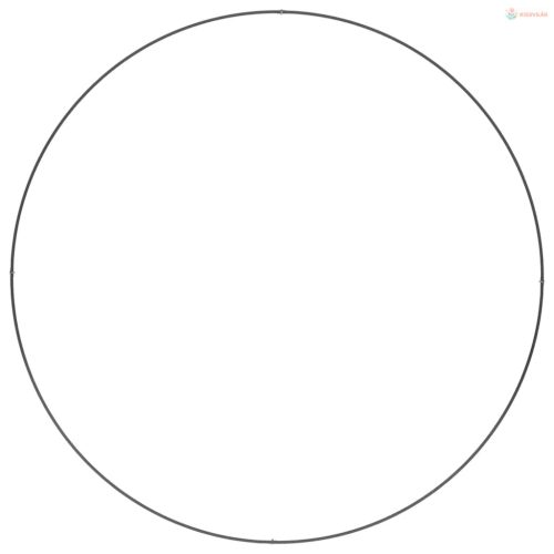 Ültető gyűrű Fekete 120 x 120 x 20 cm Hidegen hengerelt acél