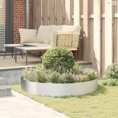 Ültető gyűrű Ezüst 120 x 120 x 20 cm Horganyzott acél