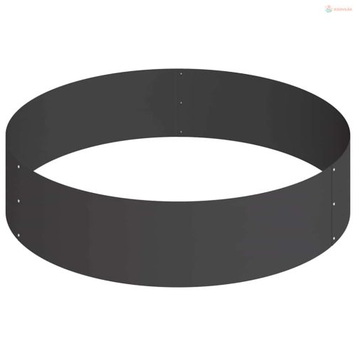 Kerti cserép Fekete 90 x 90 x 20 cm Hidegen hengerelt acél