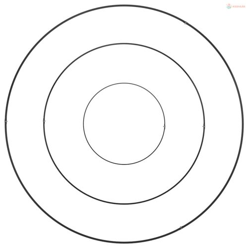 Kerti cserép Fekete 90 x 90 x 20 cm Hidegen hengerelt acél