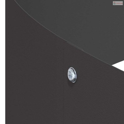 Kerti cserép Fekete 90 x 90 x 20 cm Hidegen hengerelt acél