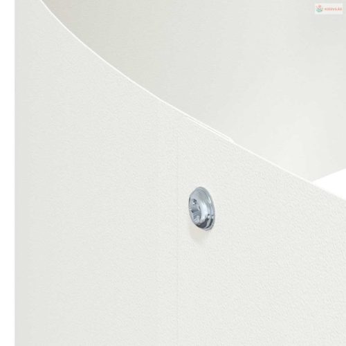 Kerti cserép Fehér 90 x 90 x 20 cm Hidegen hengerelt acél