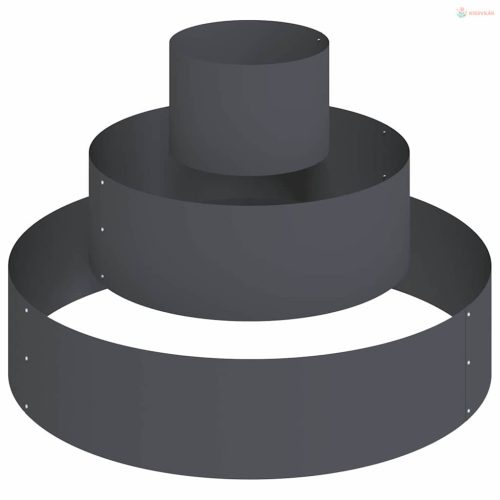 Kerti cserép Antracit 90 x 90 x 20 cm Hidegen hengerelt acél