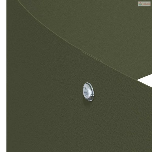 Kerti cserép Olajzöld 90 x 90 x 20 cm Hidegen hengerelt acél