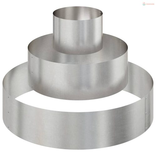 Kerti cserép Ezüst 90 x 90 x 20 cm Rozsdamentes acél