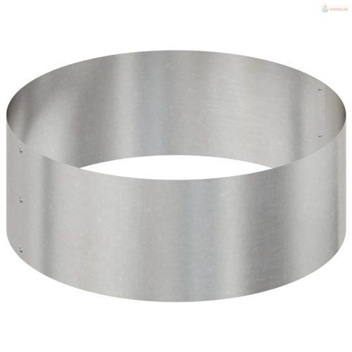 Kerti cserép Ezüst 90 x 90 x 20 cm Rozsdamentes acél