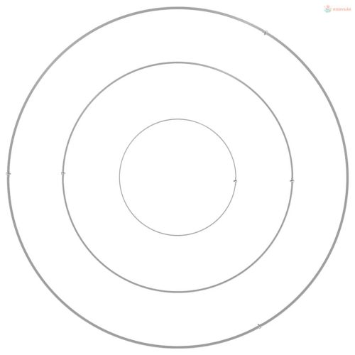 Kerti cserép Ezüst 90 x 90 x 20 cm Rozsdamentes acél