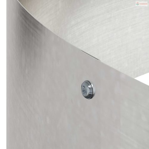 Kerti cserép Ezüst 90 x 90 x 20 cm Rozsdamentes acél