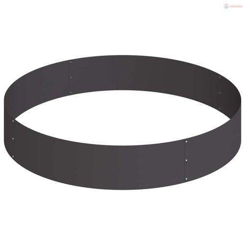 Kerti cserép Fekete 120 x 120 x 20 cm Hidegen hengerelt acél