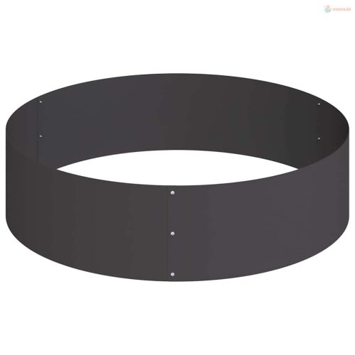 Kerti cserép Fekete 120 x 120 x 20 cm Hidegen hengerelt acél